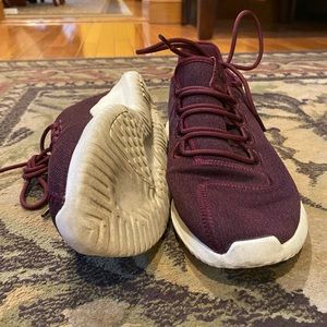 Burgundy Adidas Sneakers Size 8.5